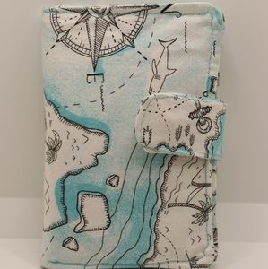 Passport Wallet (handmade) "Map of Wonders"